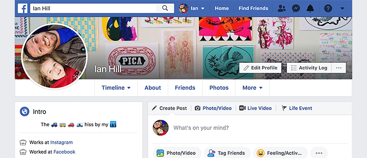 Facebook Site - Profile Home